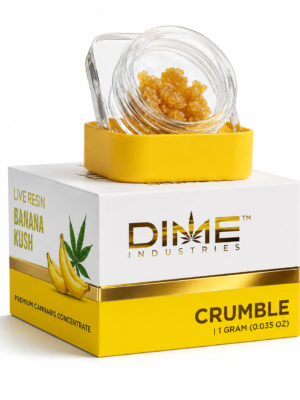 crumble live resin banana kush flavor