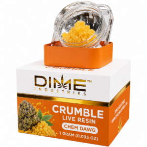 crumble live resin chem dawg flavor