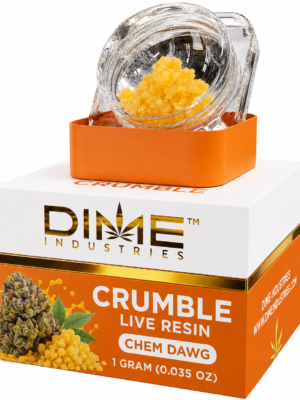 crumble live resin chem dawg flavor
